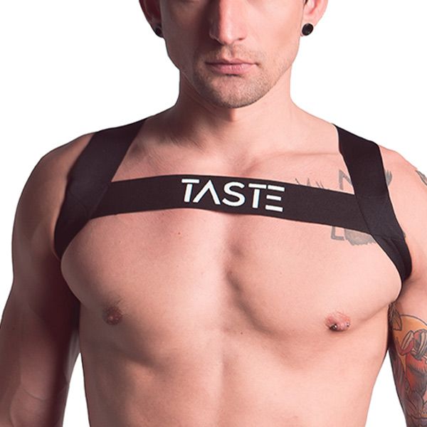 TASTE Signature Elasticated Chest Harness | Black