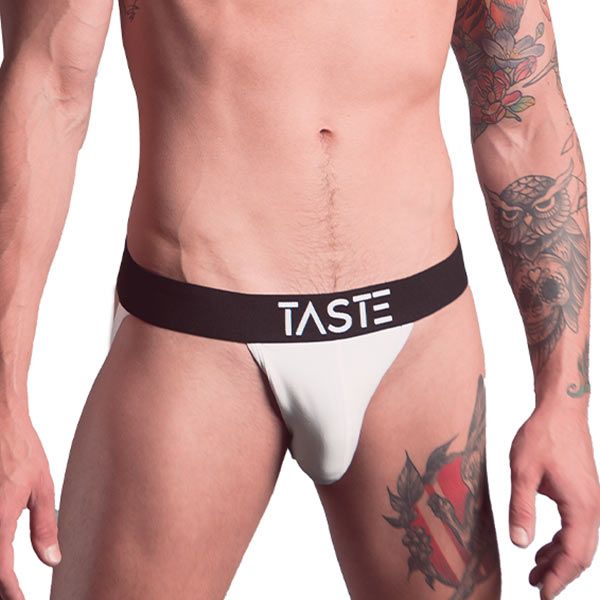 TASTE Signature Jockstrap | White & Black