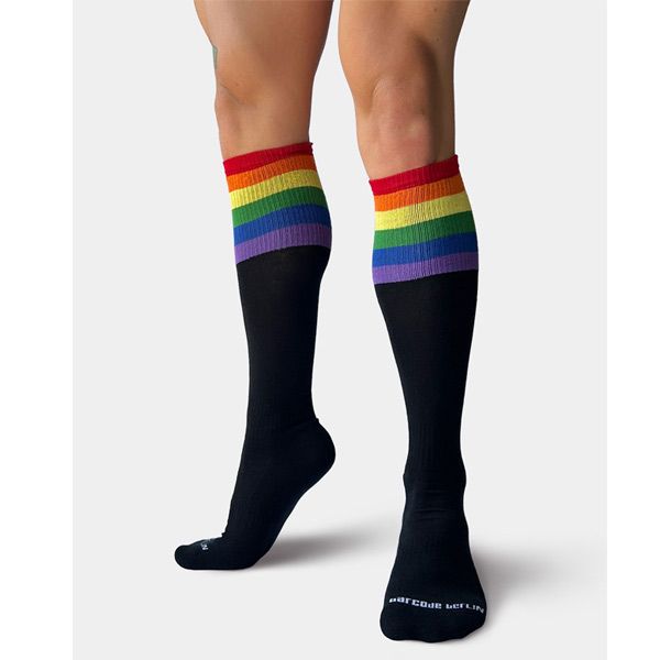 Barcode Berlin PRIDE Football Socks | Black