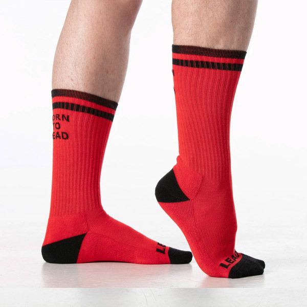 Leader Born to Lead Socker Socks | Red