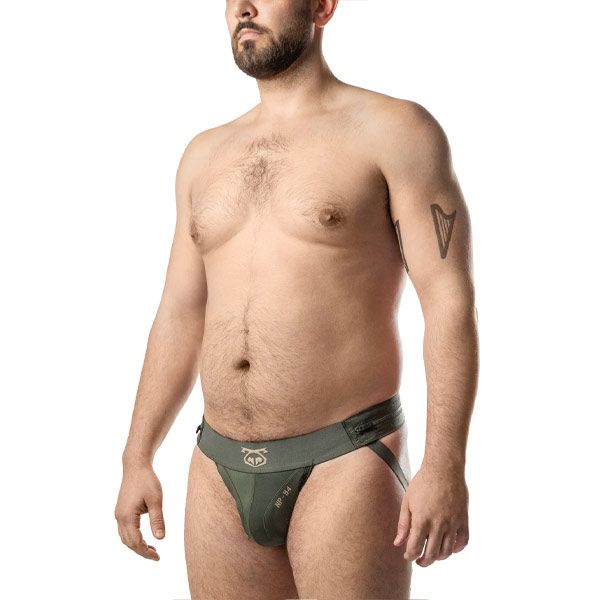 Nasty Pig Topographic Jock Strap | Army Green