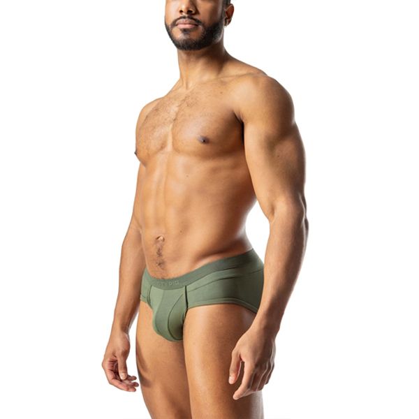 Nasty Pig Indulge U-Front Brief | Army Green