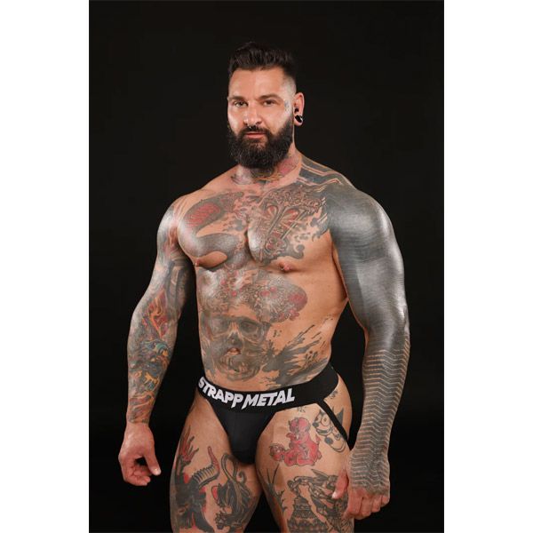 Strapp Metal Allstar Performance Jock Strap | Black