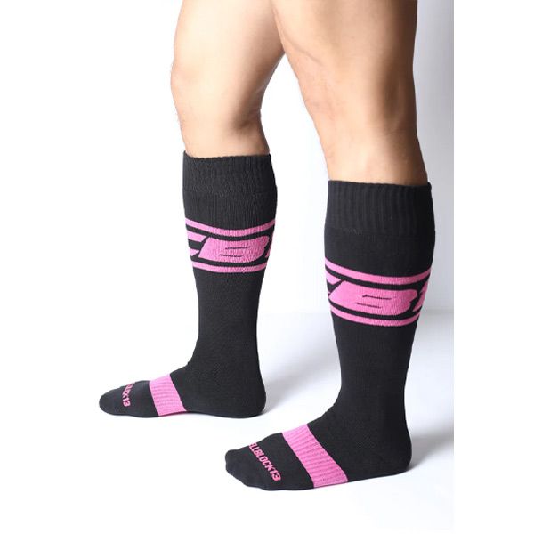 Cell Block 13 Kennel Club Dark Pup Knee Sock | Pink