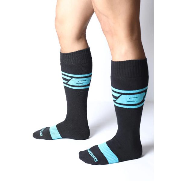 Cell Block 13 Kennel Club Dark Pup Knee Sock | Turquoise