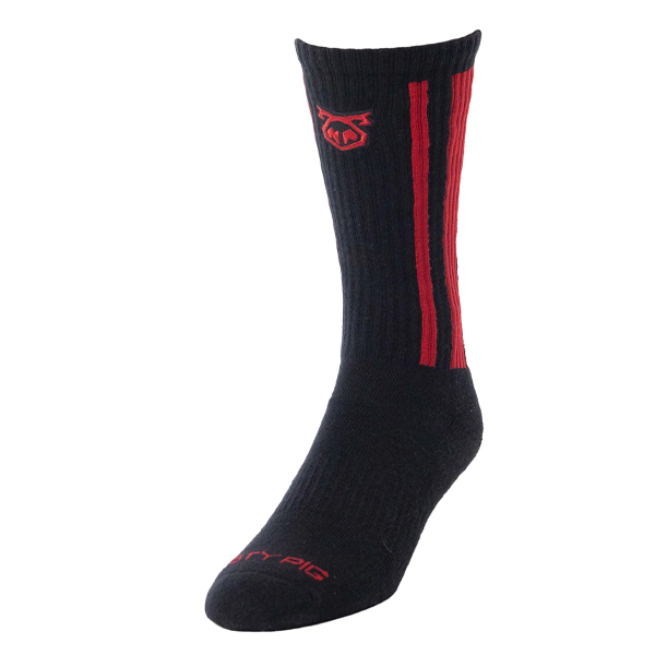 Nasty Pig Ignite Calf Sock - Black/Red - OSFA