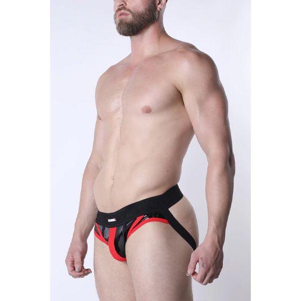 Cell Block 13 Liquid Night Jockstrap | Black/Red