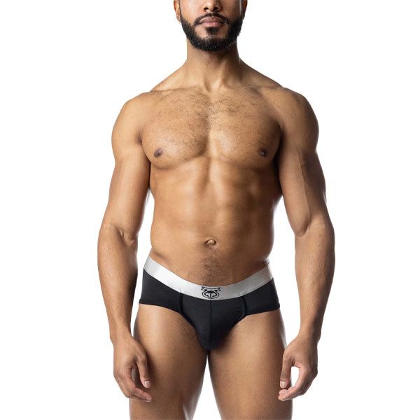 Nasty Pig Chromium U-Front Brief - Chrome/Black