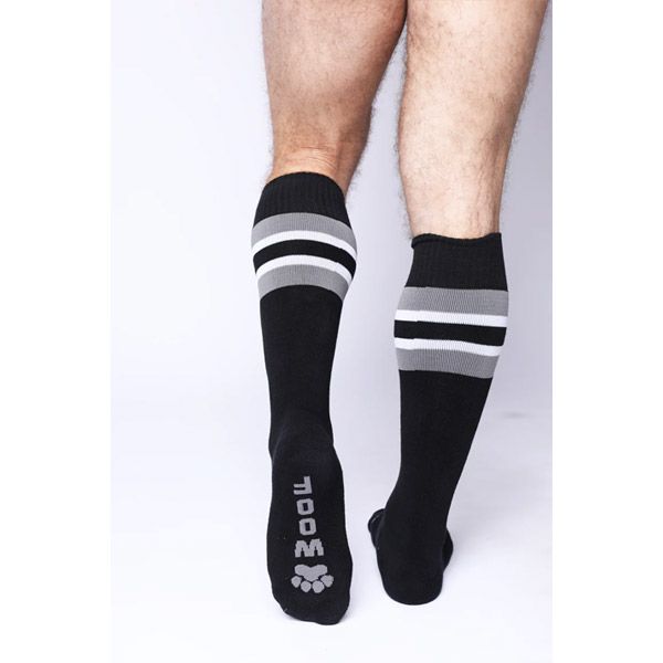 Cell Block 13 Pup Tron Knee High Sock | Grey