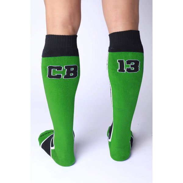 Cell Block 13 Take Down Knee High Socks | Green